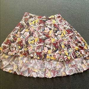 Plus size Torrid floral matching set w/ maxi skirt and off shoulder crop top